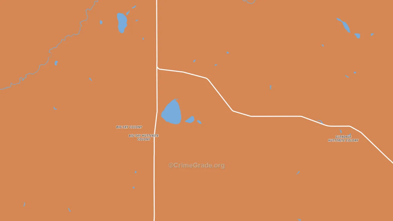 Del Bonita, MT Map of Drug-Related Crime Rates