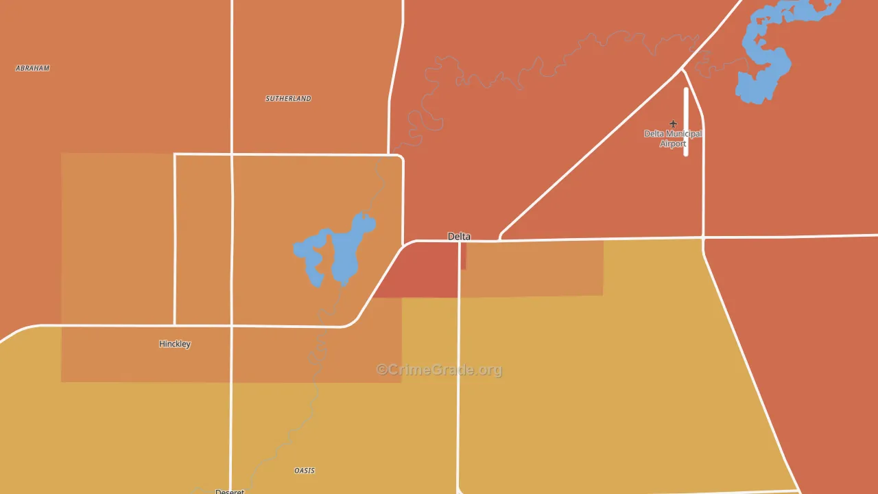 Delta, UT Map of Drug-Related Crime Rates