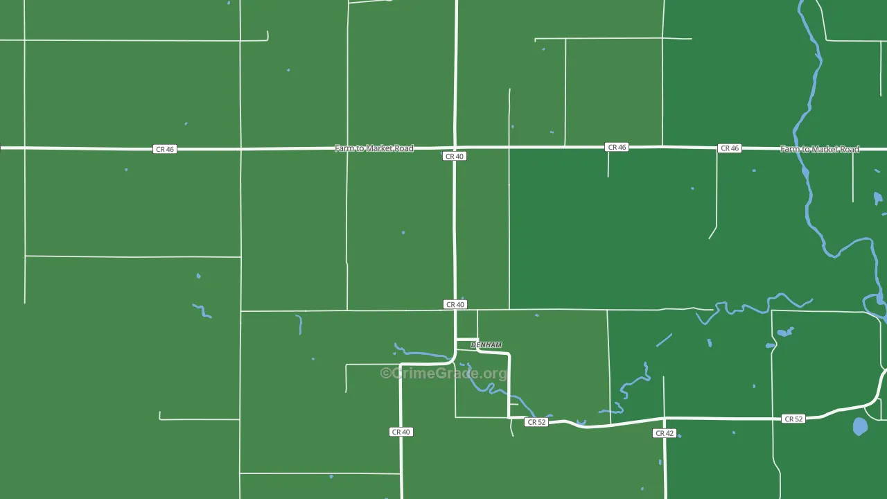 Denham, MN Map of Drug-Related Crime Rates