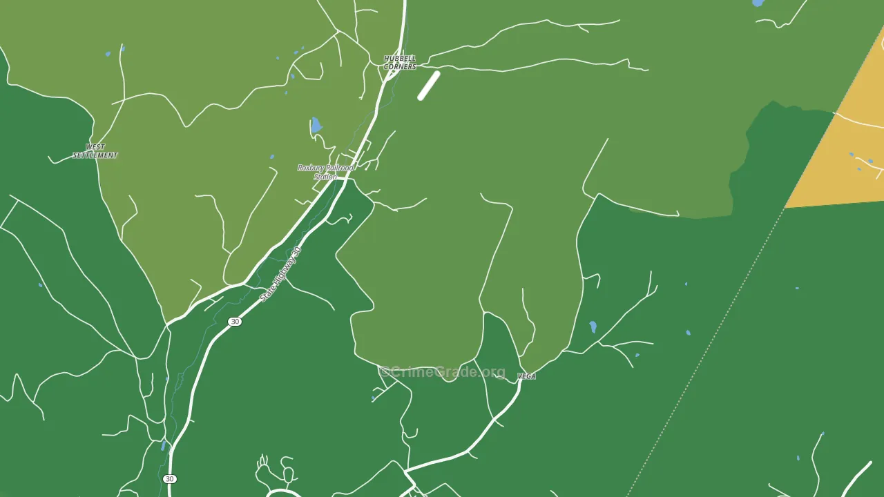 Denver, NY Map of Drug-Related Crime Rates