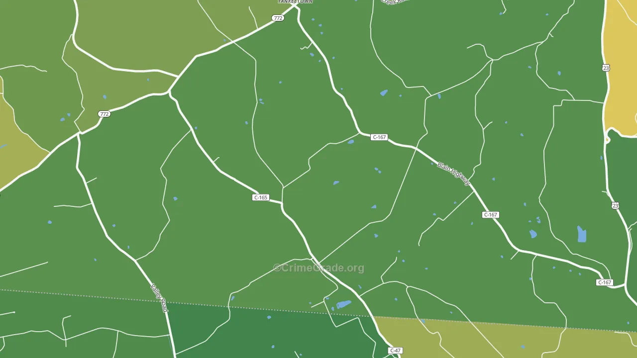 Denver, OH Map of Drug-Related Crime Rates