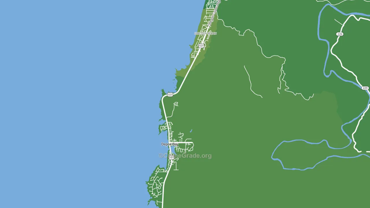 Depoe Bay, OR Map of Drug-Related Crime Rates