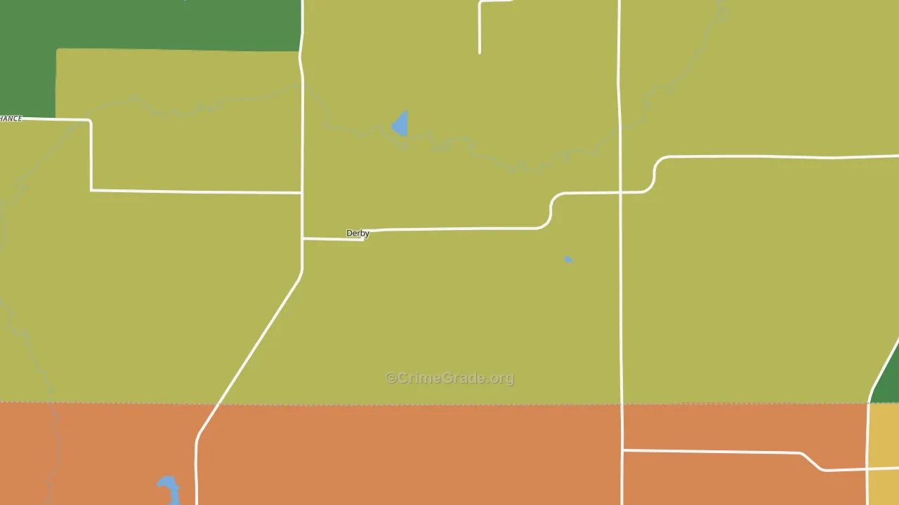 Derby, IA Map of Drug-Related Crime Rates