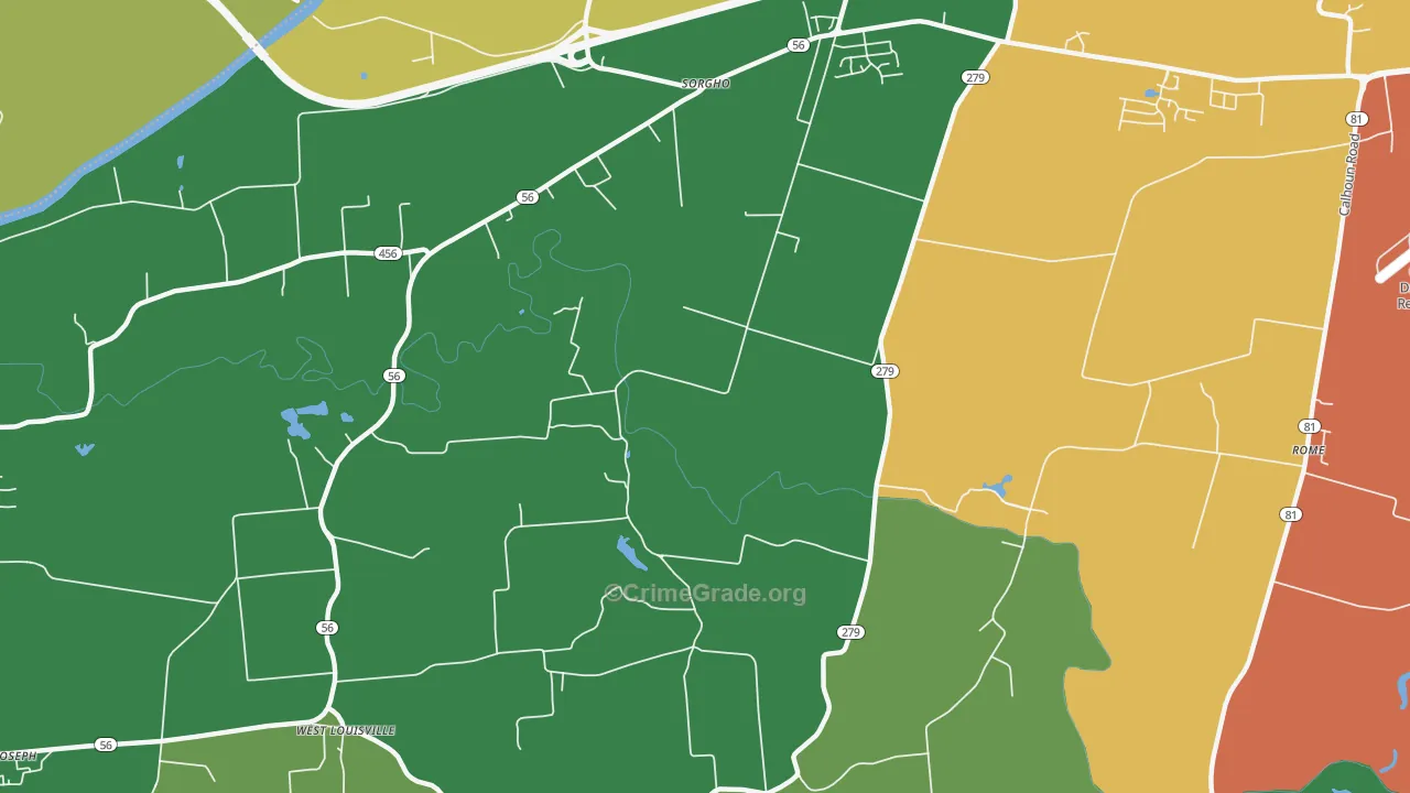 Dermont, KY Map of Drug-Related Crime Rates