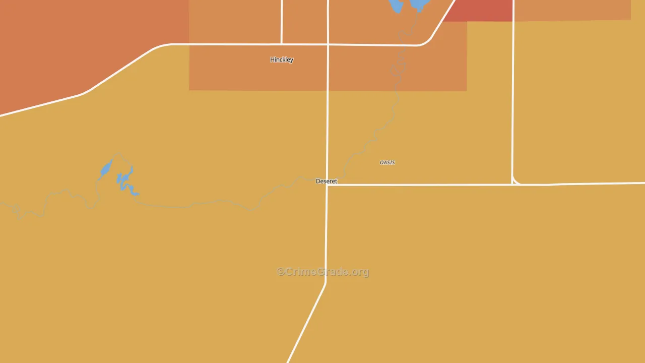 Deseret, UT Map of Drug-Related Crime Rates
