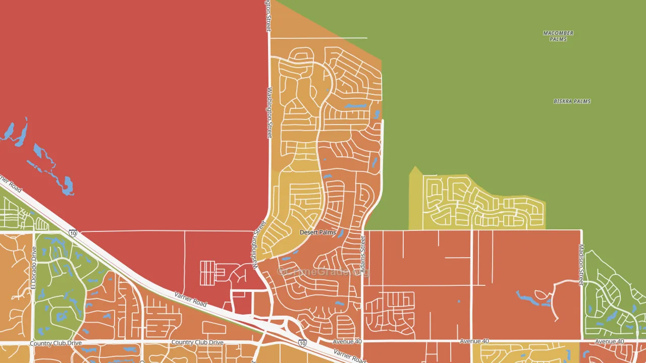 Desert Palms, CA Map of Drug-Related Crime Rates
