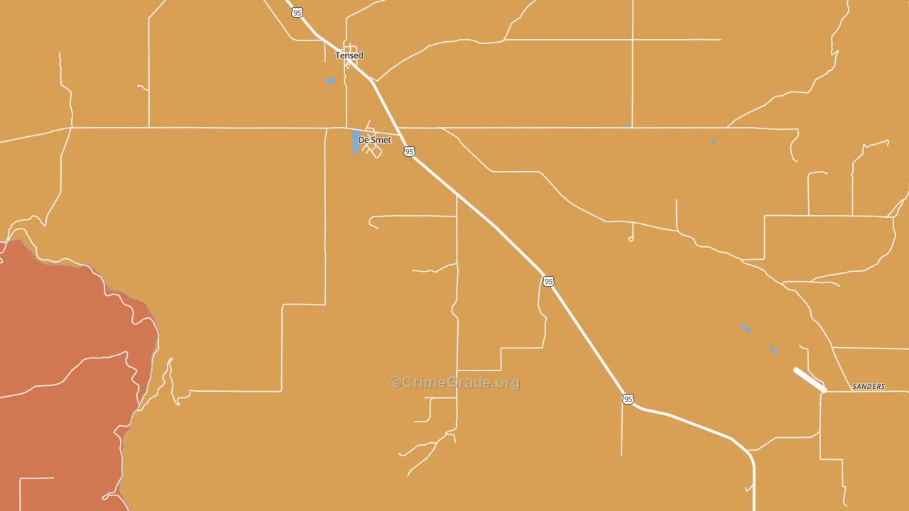 DeSmet, ID Map of Drug-Related Crime Rates