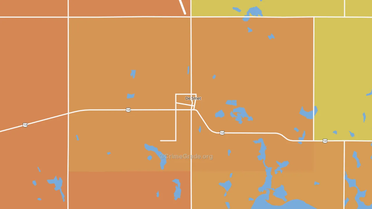 DeSmet, SD Map of Drug-Related Crime Rates