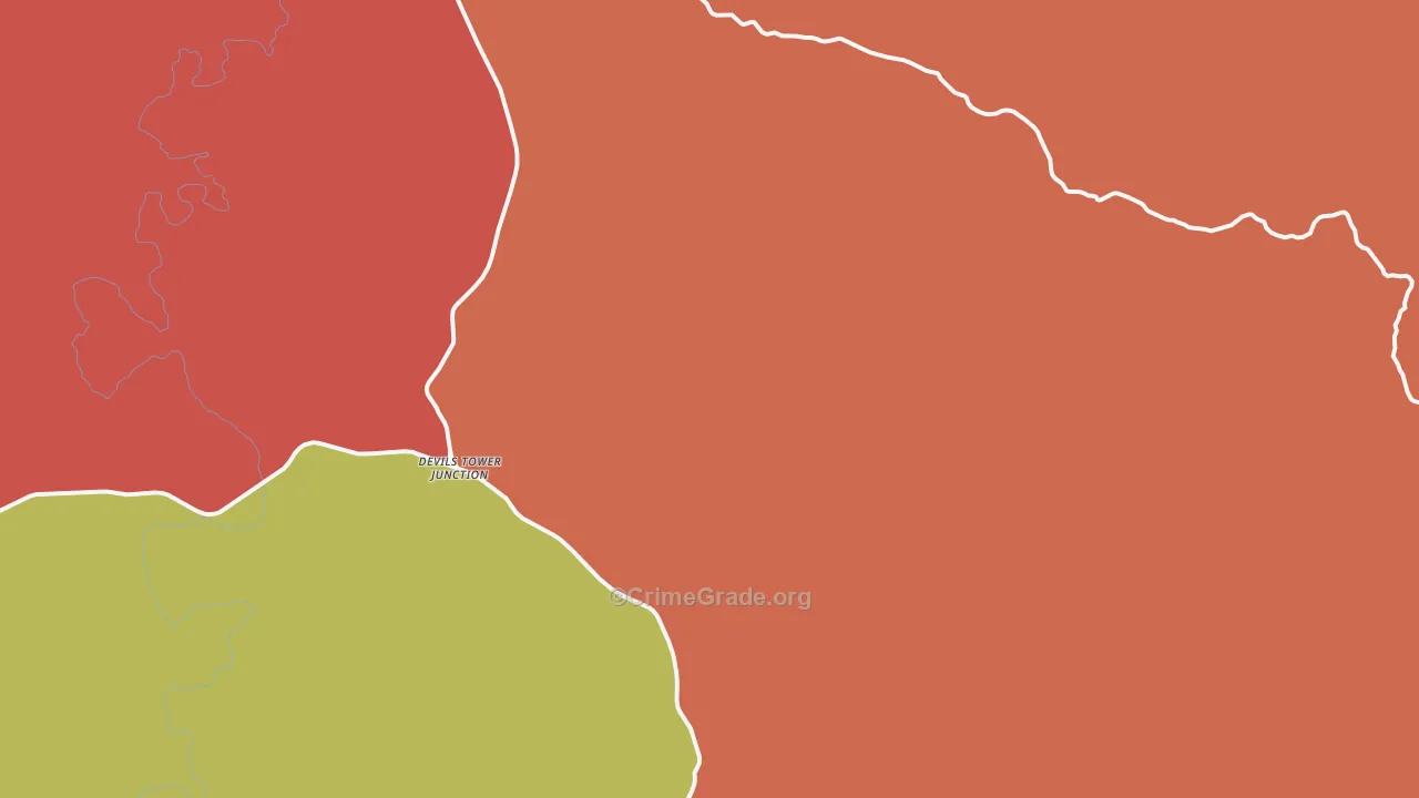 Devils Tower, WY Map of Drug-Related Crime Rates