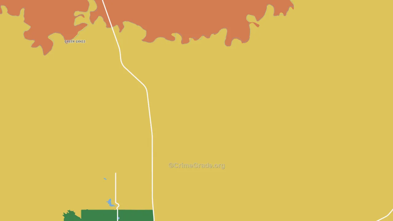 Dewey County, SD Map of Drug-Related Crime Rates