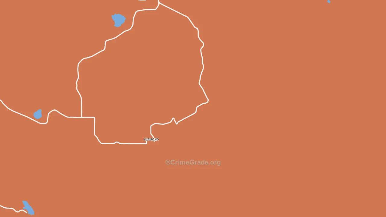 Diamond, OR Map of Drug-Related Crime Rates