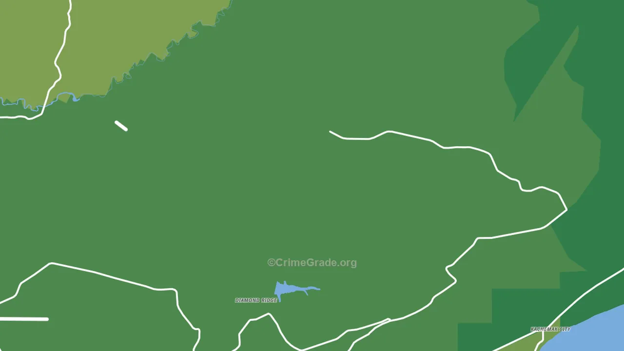 Diamond Ridge, AK Map of Drug-Related Crime Rates