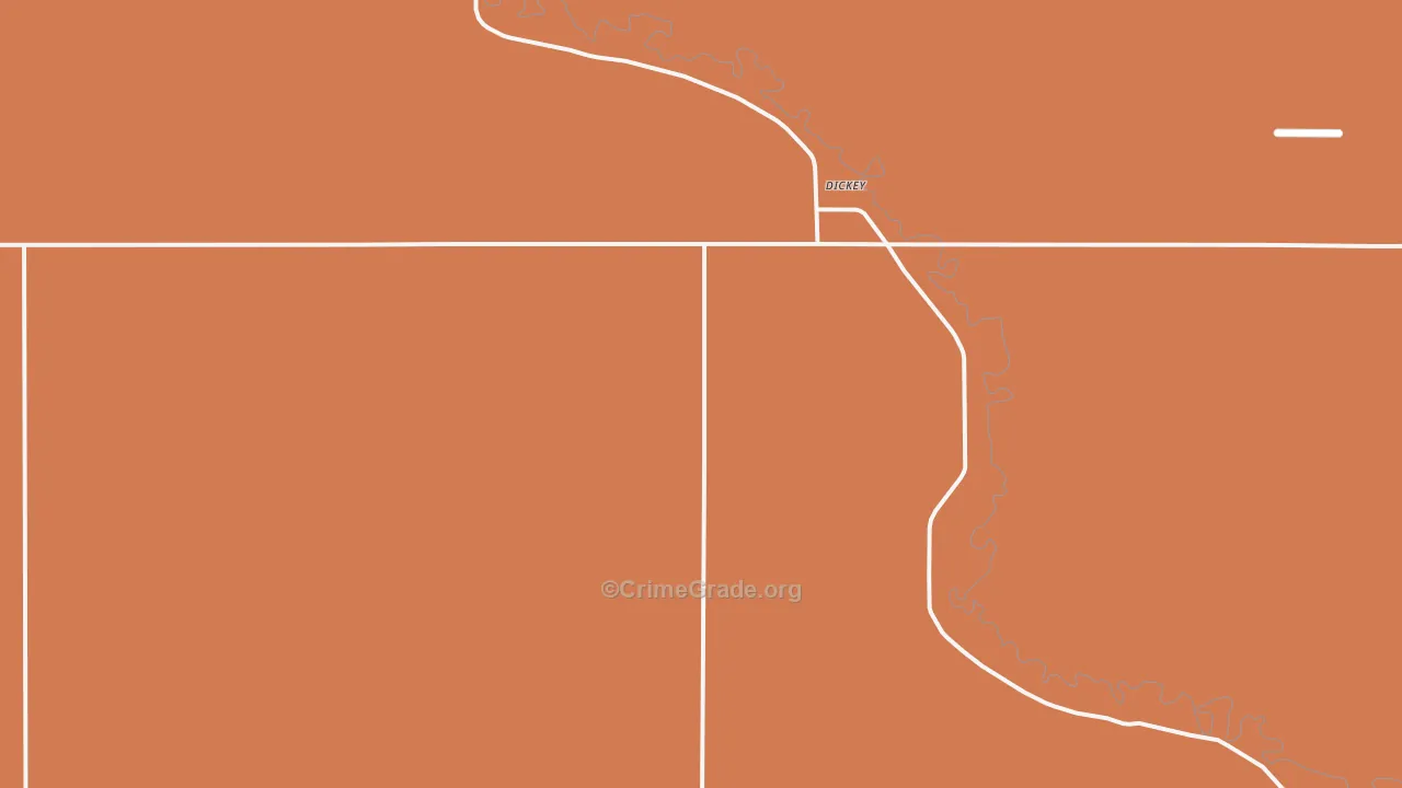Dickey, ND Map of Drug-Related Crime Rates