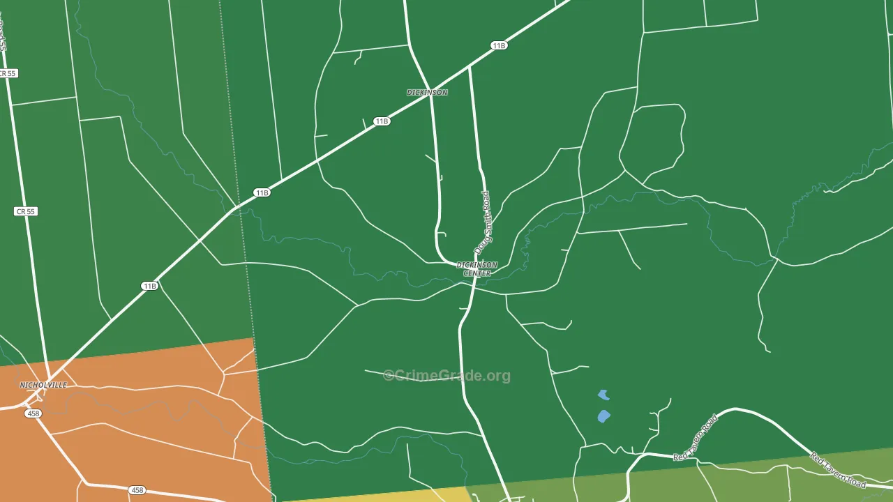 Dickinson Center, NY Map of Drug-Related Crime Rates