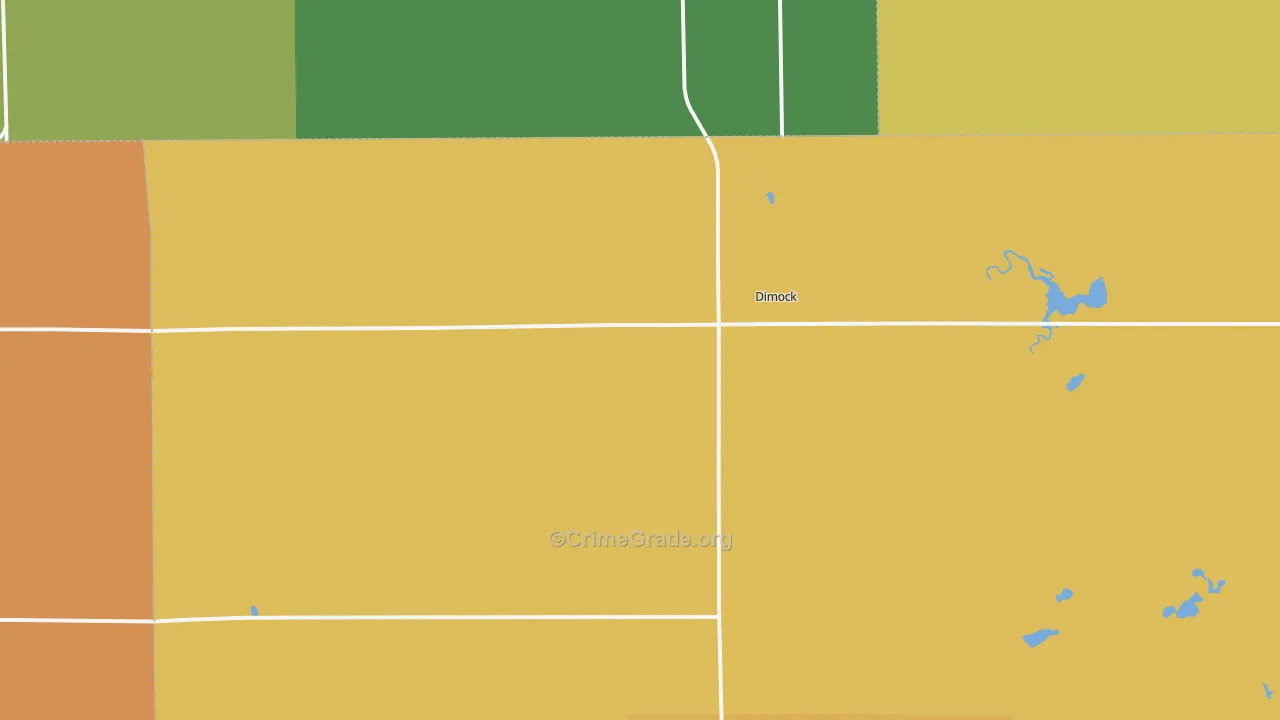 Dimock, SD Map of Drug-Related Crime Rates