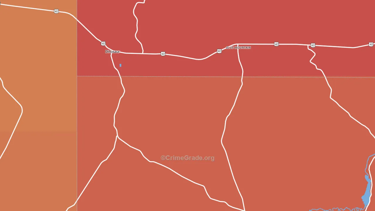 Dinosaur, CO Map of Drug-Related Crime Rates