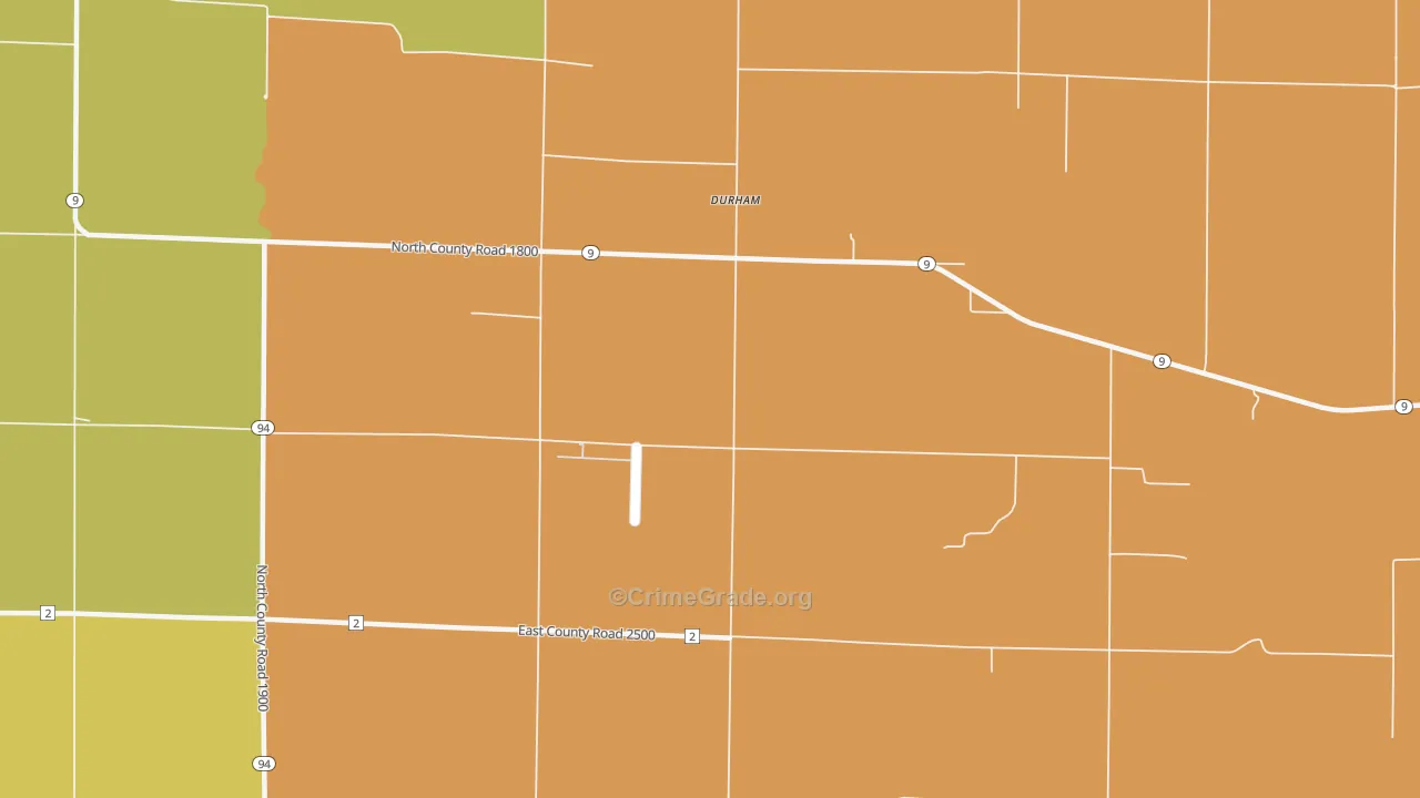 Disco, IL Map of Drug-Related Crime Rates