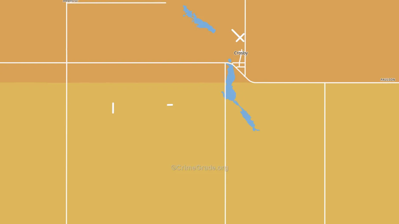 Divide County, ND Map of Drug-Related Crime Rates
