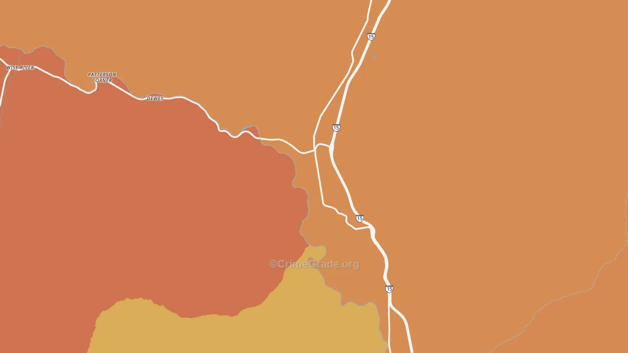 Divide, MT Map of Drug-Related Crime Rates