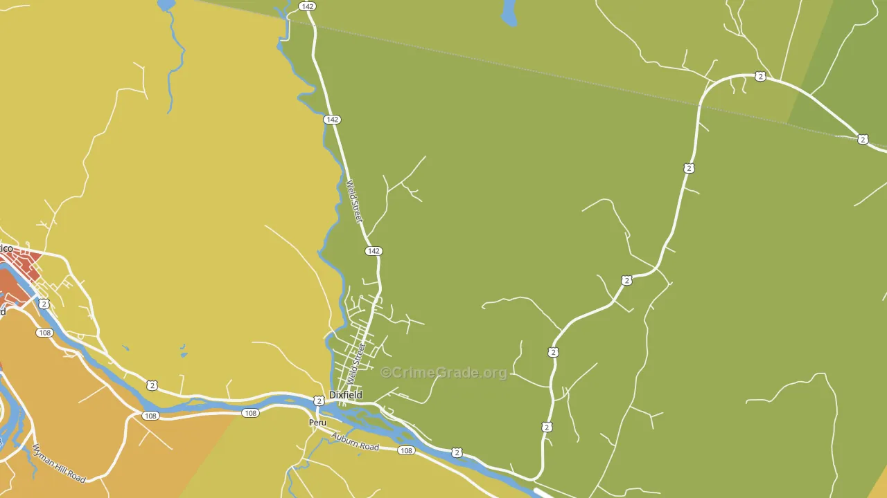 Dixfield, ME Map of Drug-Related Crime Rates