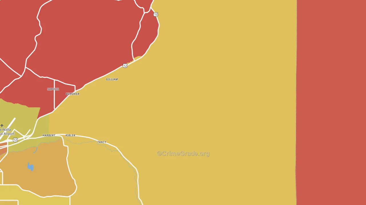 Dixie, WA Map of Drug-Related Crime Rates