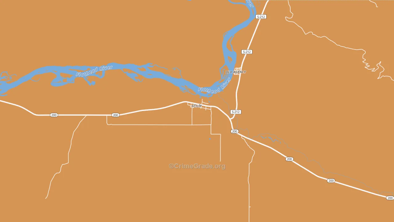 Dixon, MT Map of Drug-Related Crime Rates