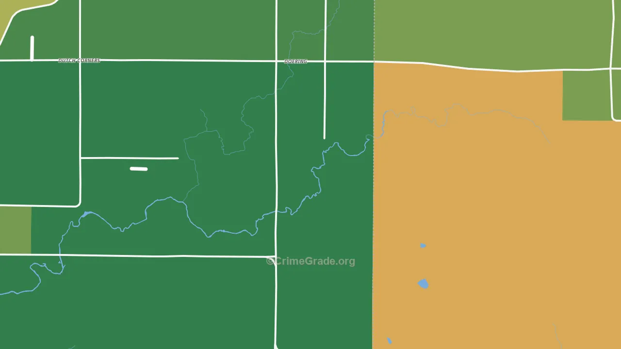 Doering, WI Map of Drug-Related Crime Rates