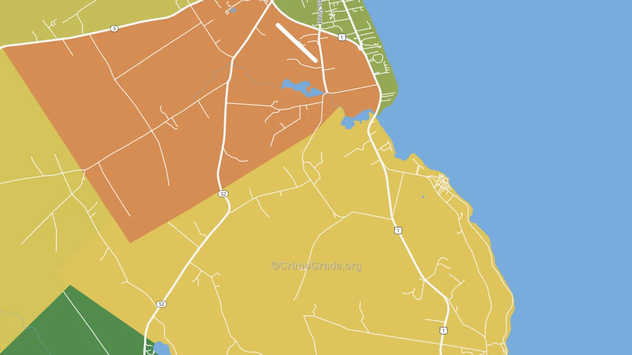 Dog Island Corner, ME Map of Drug-Related Crime Rates