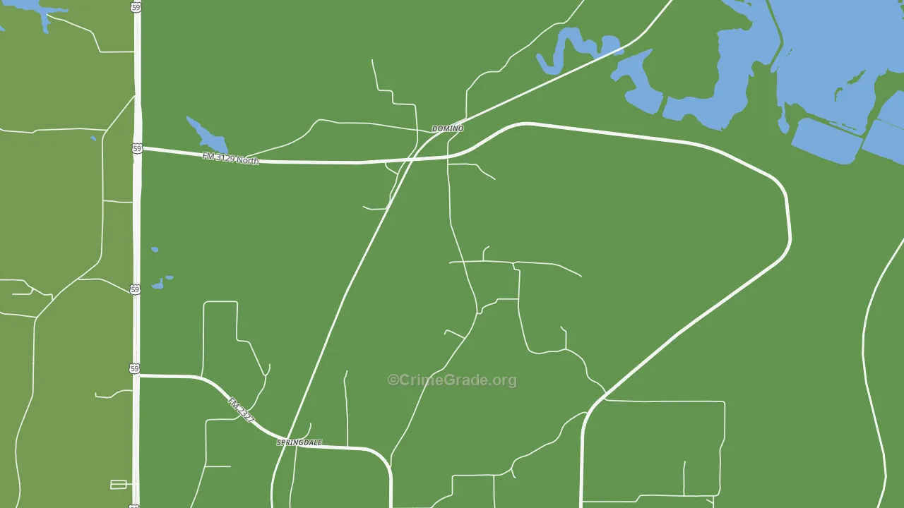 Domino, TX Map of Drug-Related Crime Rates