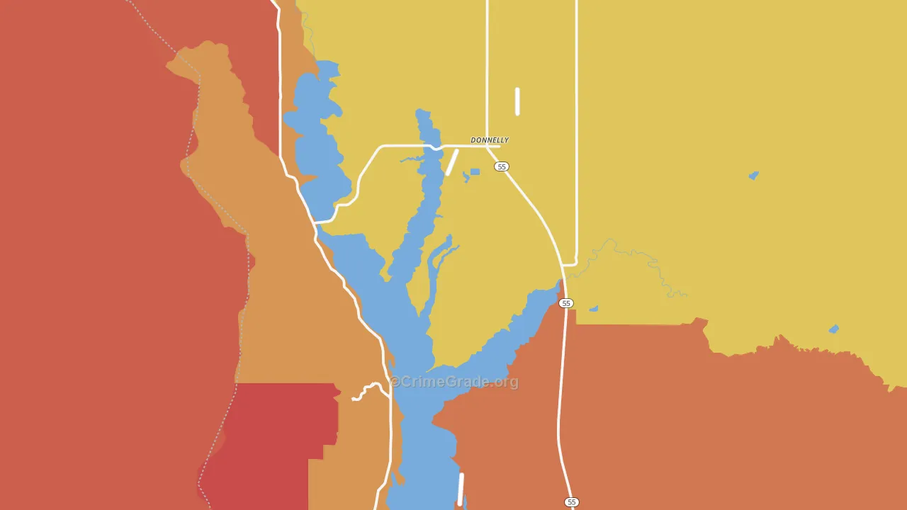 Donnelly, ID Map of Drug-Related Crime Rates