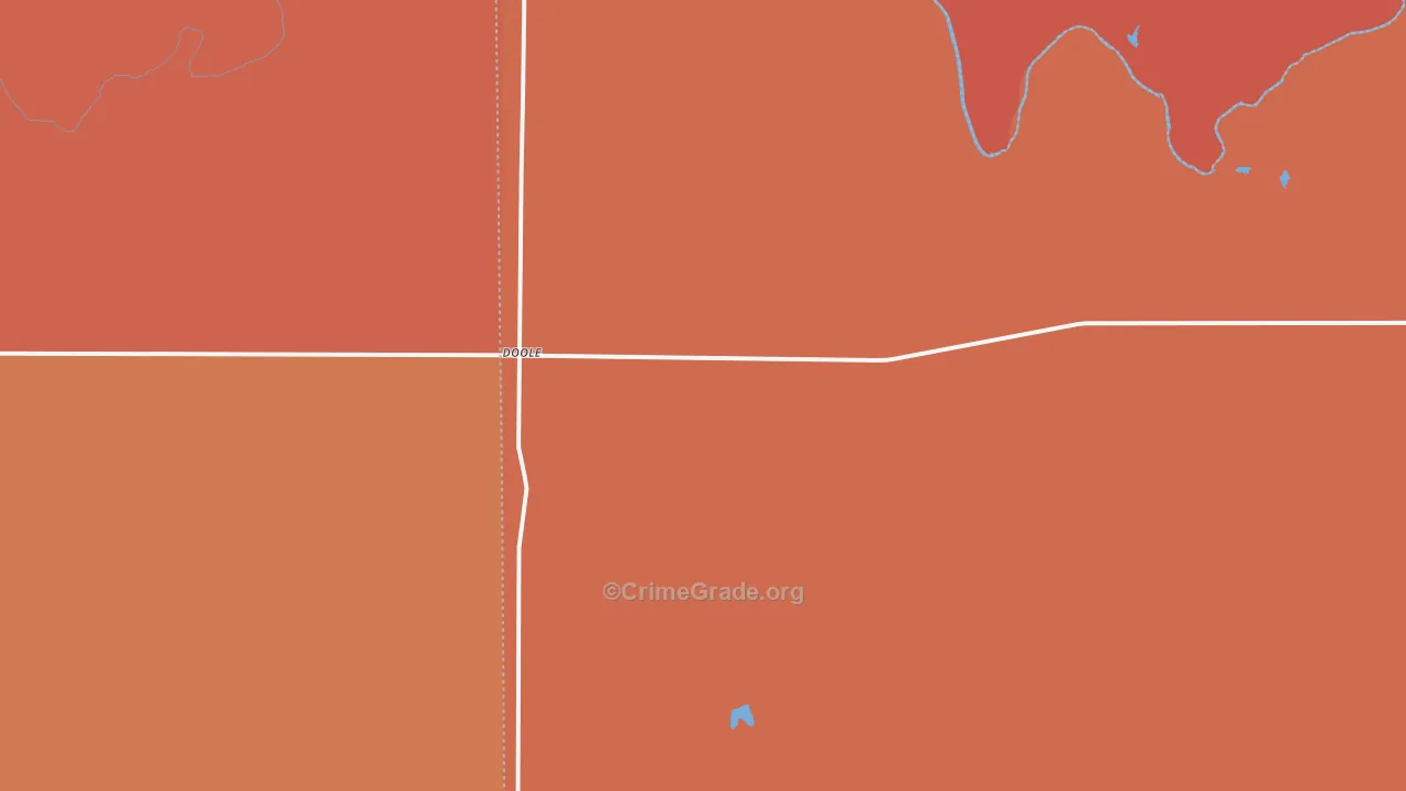 Doole, TX Map of Drug-Related Crime Rates