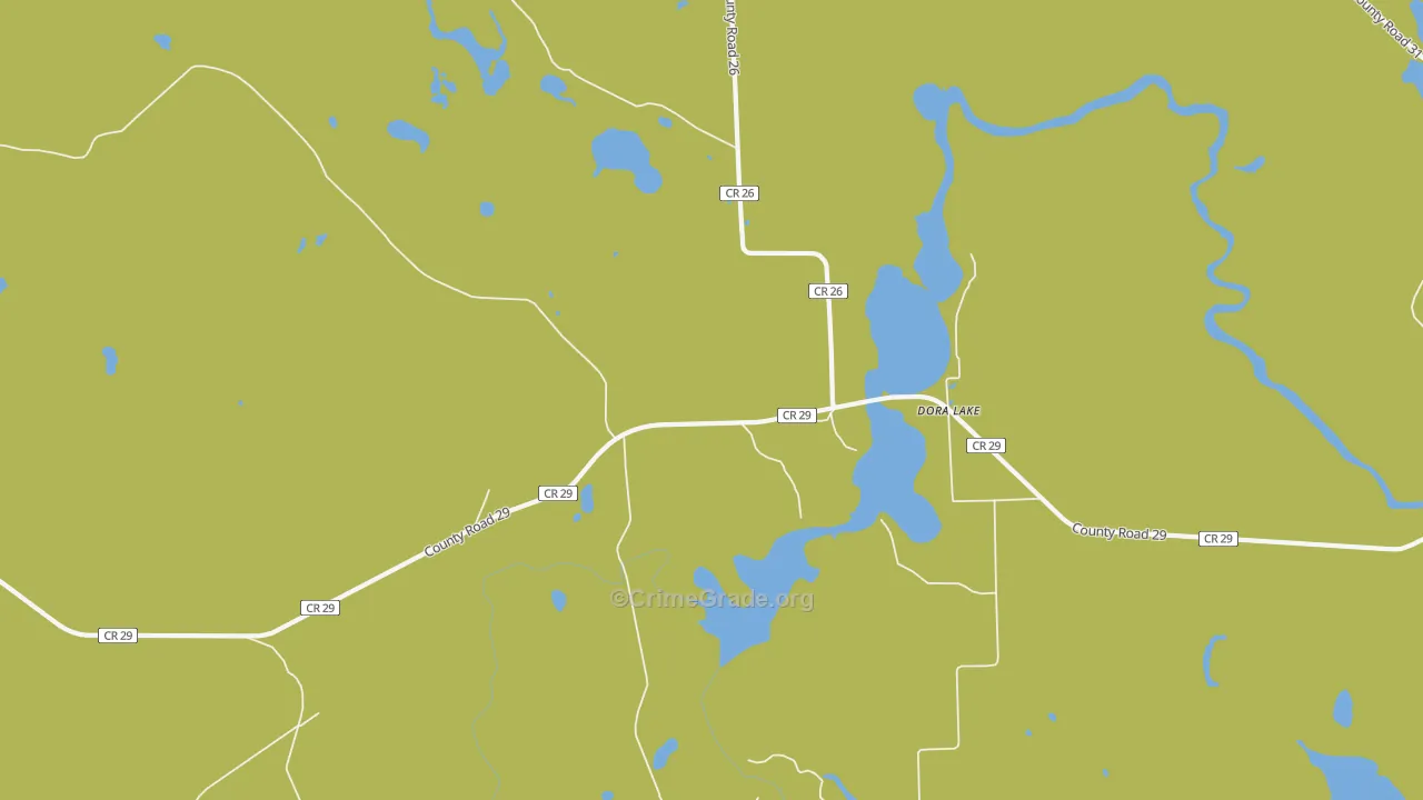 Dora Lake, MN Map of Drug-Related Crime Rates