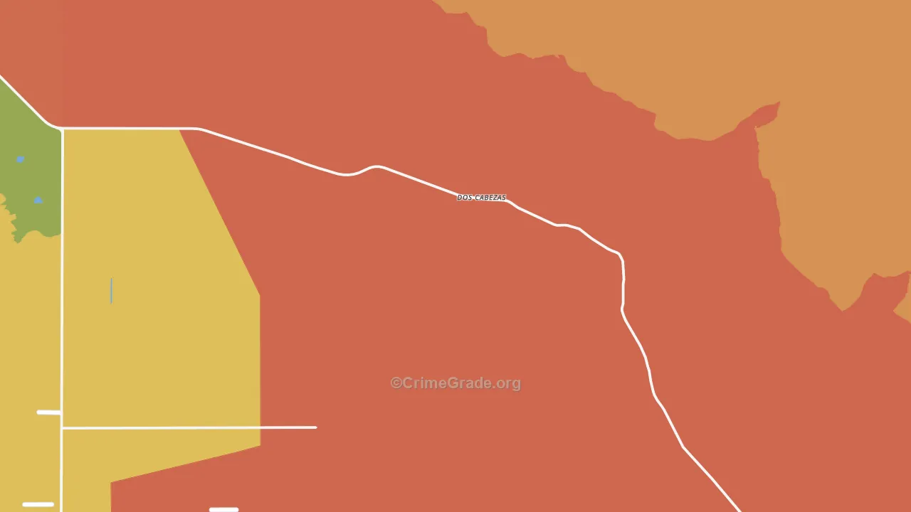 Dos Cabezas, AZ Map of Drug-Related Crime Rates