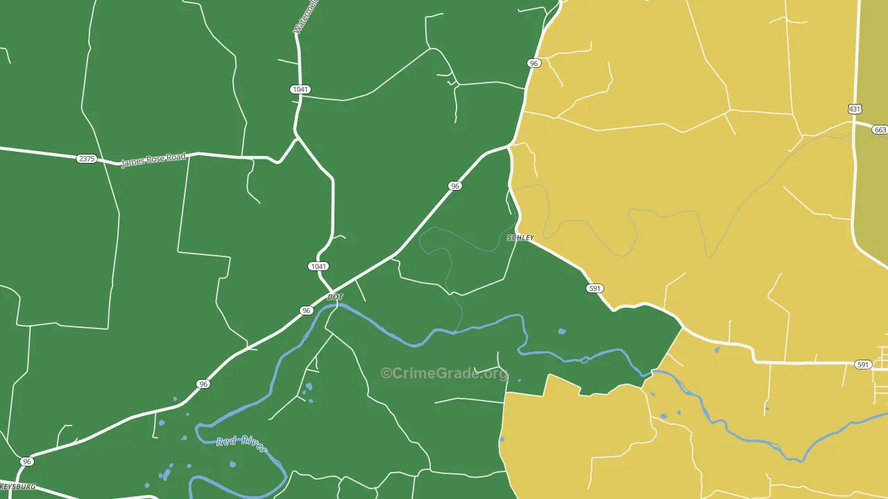 Dot, KY Map of Drug-Related Crime Rates