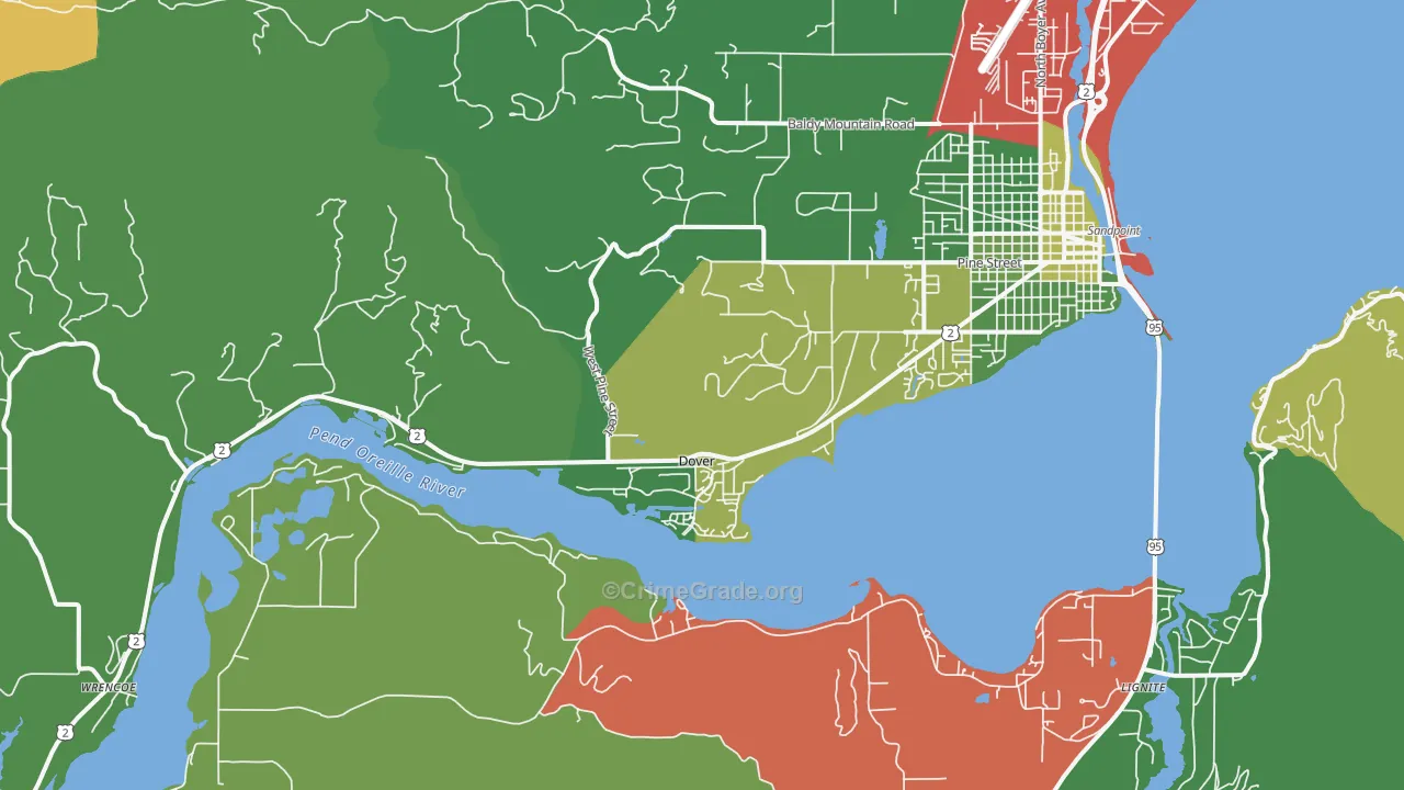 Dover, ID Map of Drug-Related Crime Rates