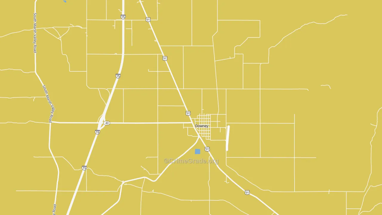 Downey, ID Map of Drug-Related Crime Rates