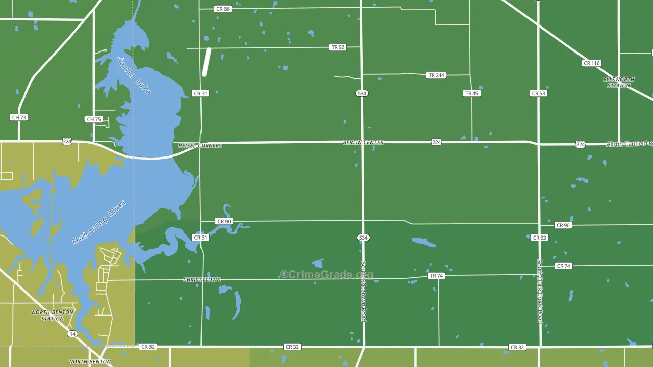 Driftwood, OH Map of Drug-Related Crime Rates