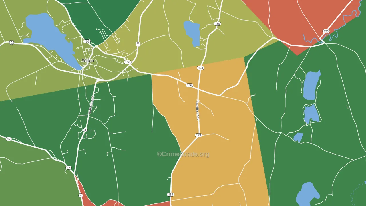 Dryden, ME Map of Drug-Related Crime Rates