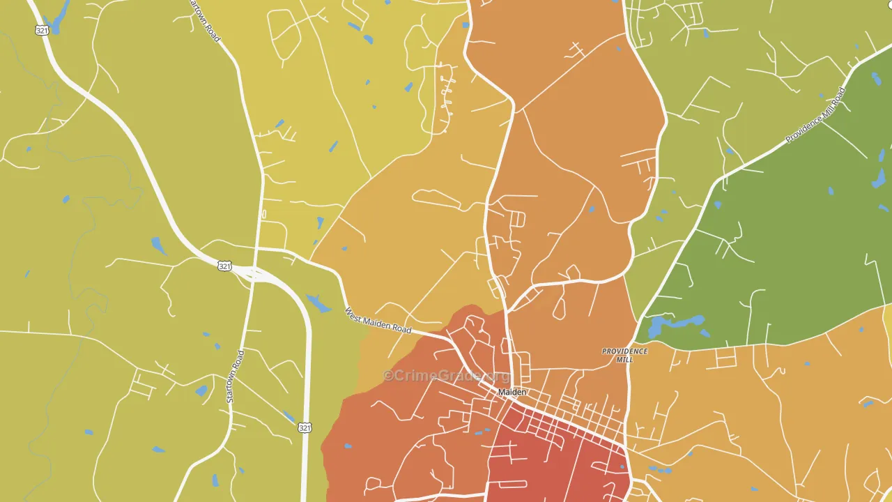 Duan, NC Map of Drug-Related Crime Rates