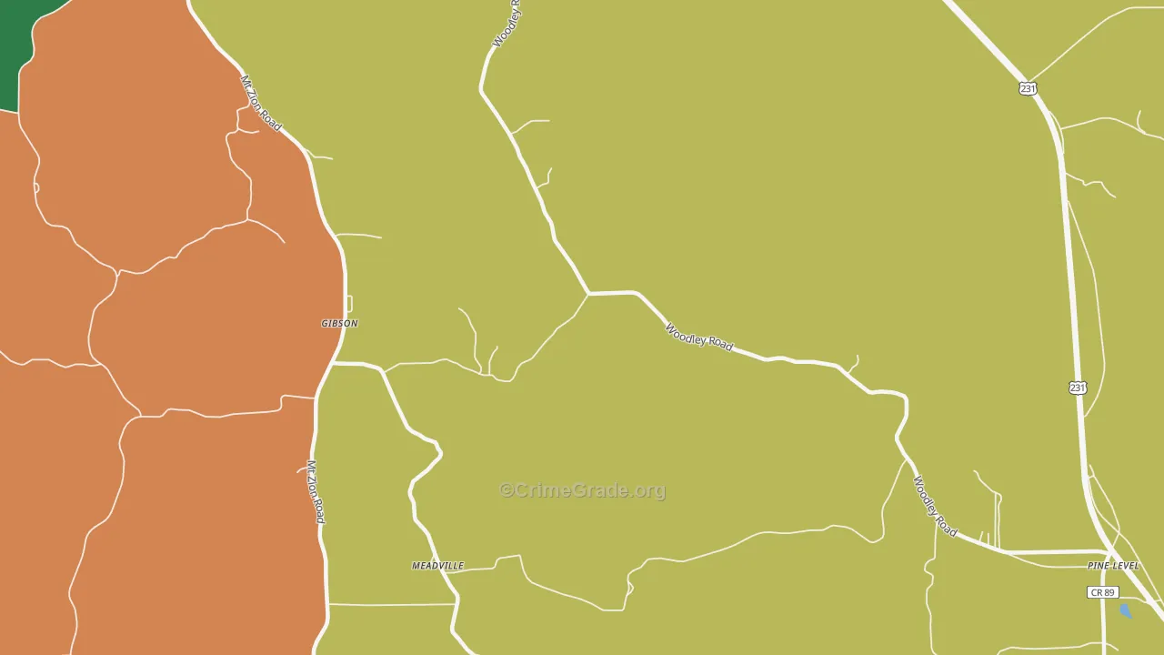 Dublin, AL Map of Drug-Related Crime Rates