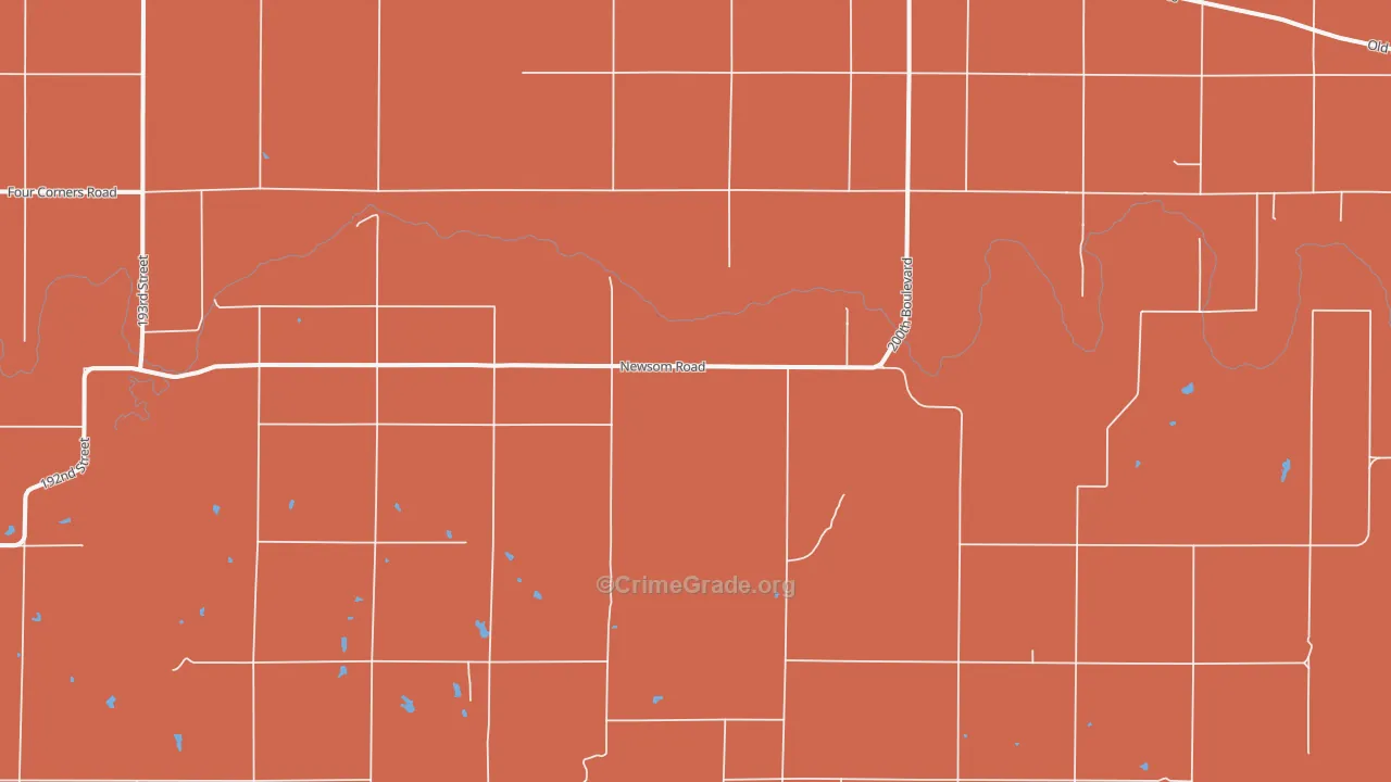 Dubuque, KS Map of Drug-Related Crime Rates