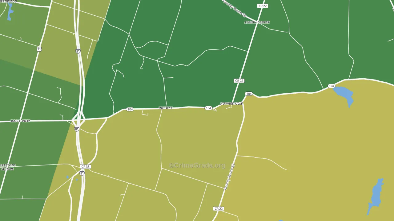 Dugway, NY Map of Drug-Related Crime Rates