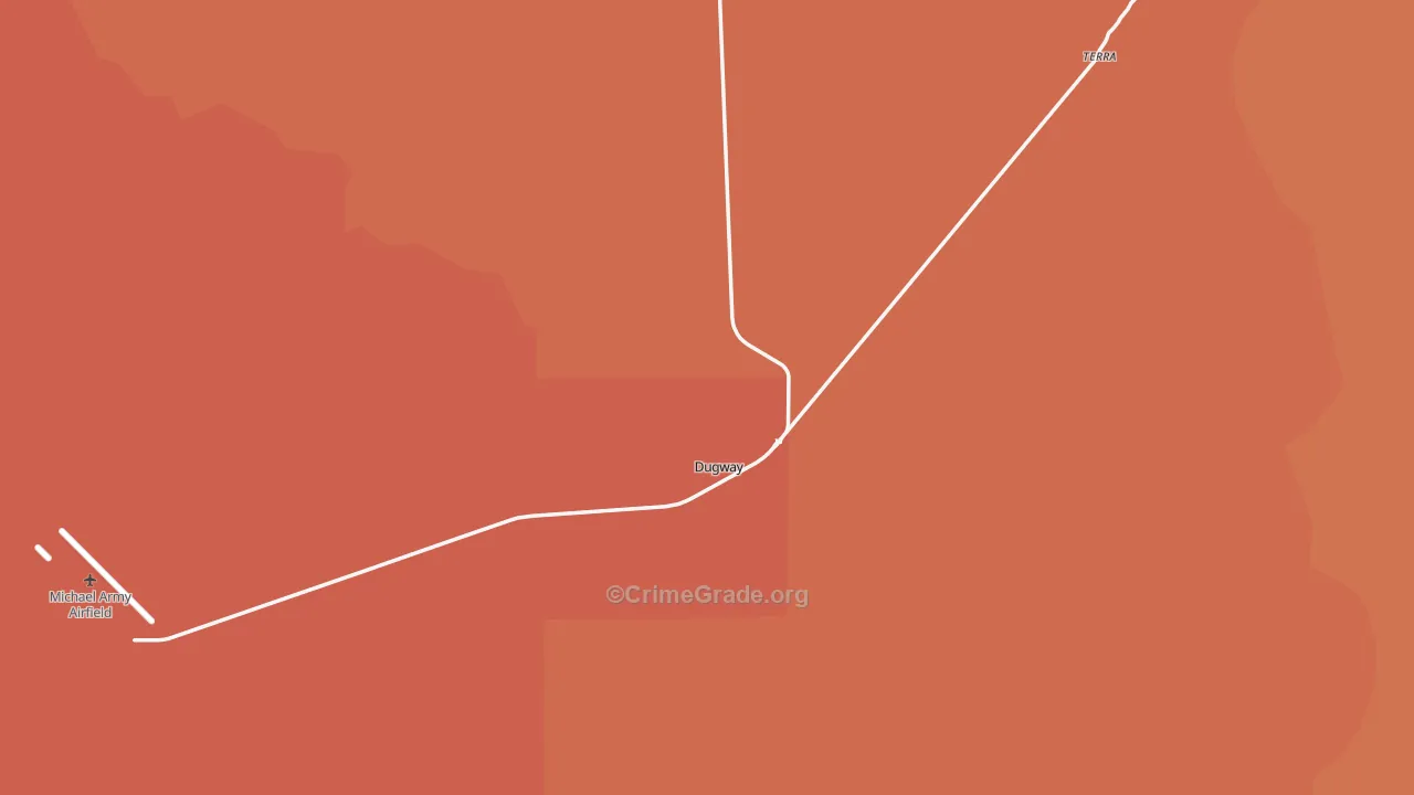 Dugway, UT Map of Drug-Related Crime Rates