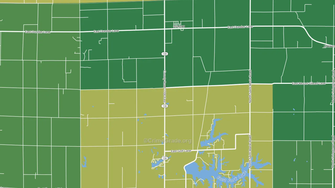 Dundas, IL Map of Drug-Related Crime Rates