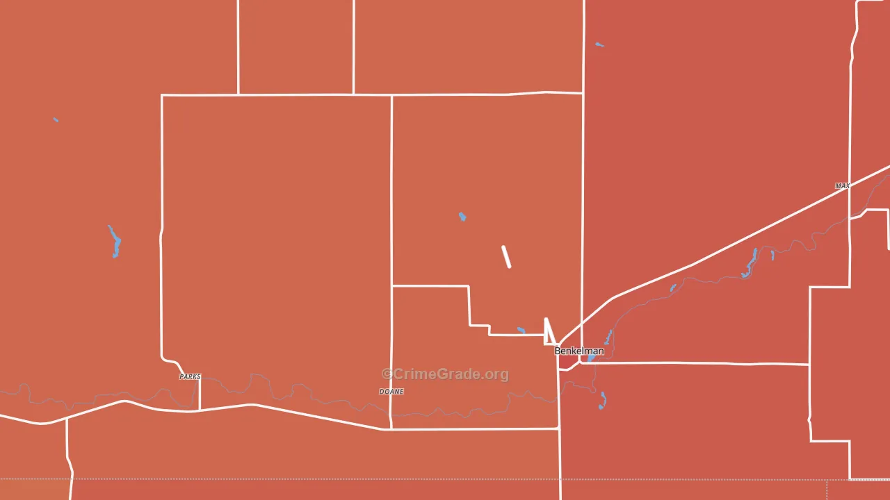 Dundy County, NE Map of Drug-Related Crime Rates