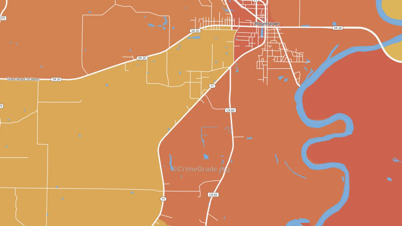 Durham, FL Map of Drug-Related Crime Rates