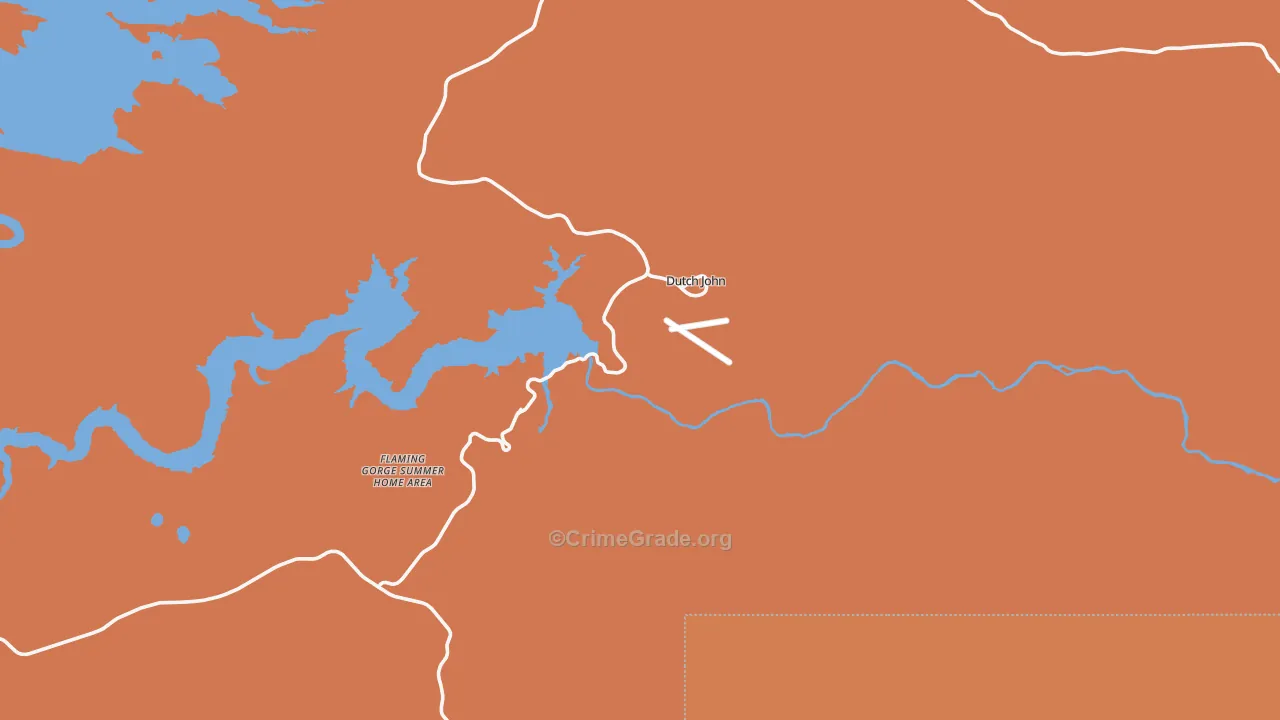 Dutch John, UT Map of Drug-Related Crime Rates