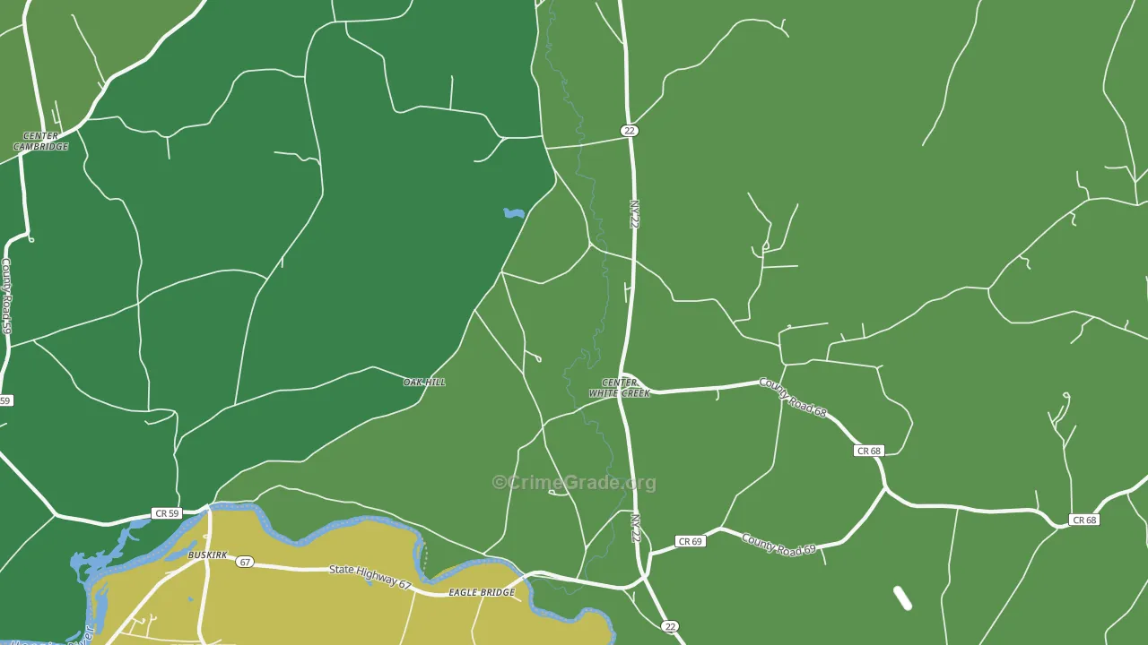 Eagle Bridge, NY Map of Drug-Related Crime Rates