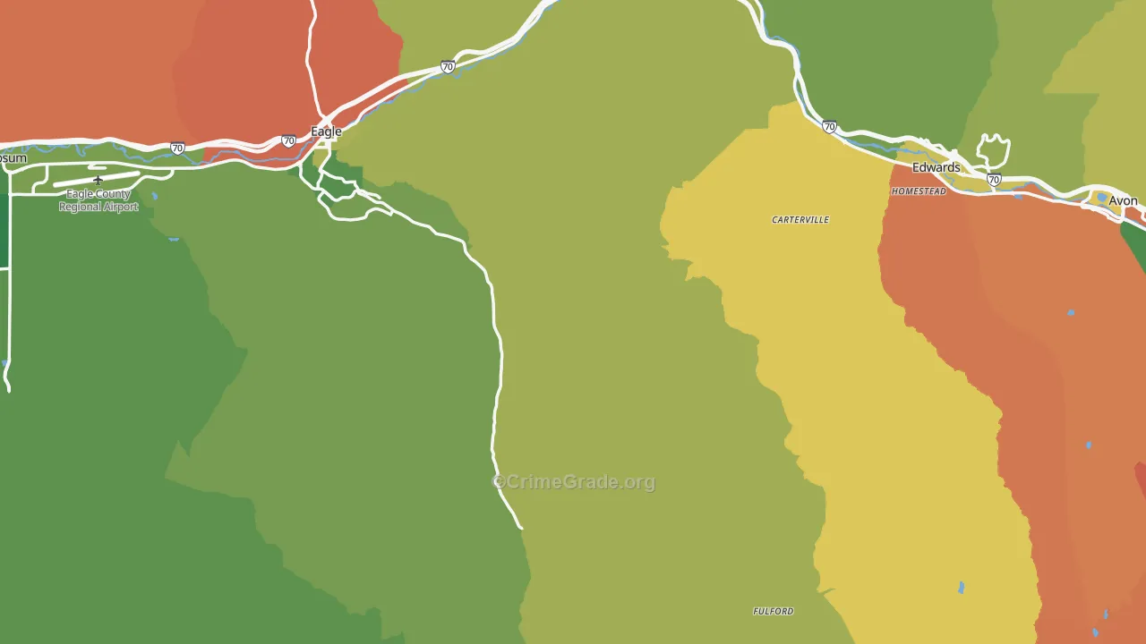 Eagle County, CO Map of Drug-Related Crime Rates