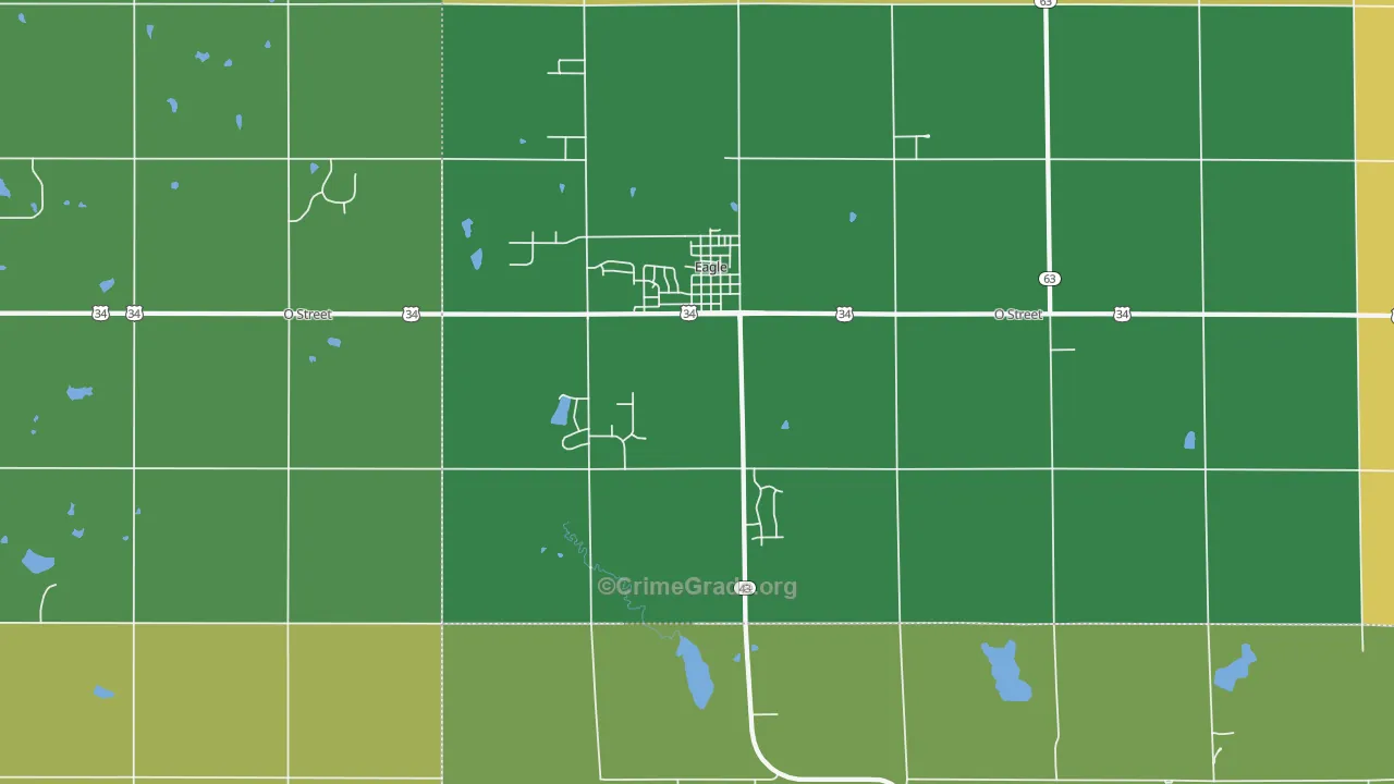 Eagle, NE Map of Drug-Related Crime Rates
